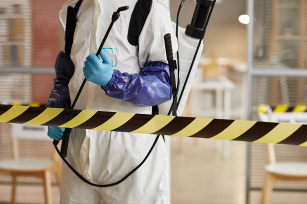 Professional Biohazard Cleanup technician working in Overton, TX